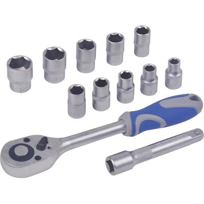 LUX-TOOLS Steckschlüssel Set 12,5 mm (1/2 Zoll) 12-teilig LUX-TOOLS Steckschlüssel Set 12,5 mm (1/2 Zoll) 12-teilig