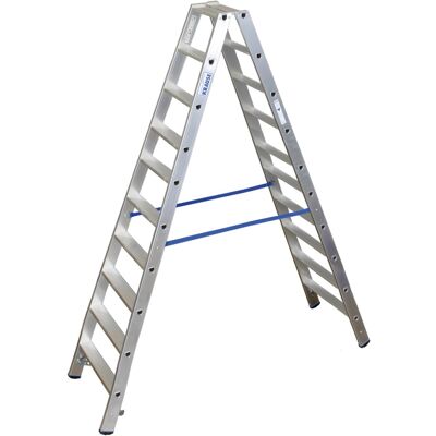 KRAUSE KRAUSE STABILO Aluminiumleiter - 2x10 Stufen, Silber KRAUSE KRAUSE STABILO Aluminiumleiter - 2x10 Stufen, Silber