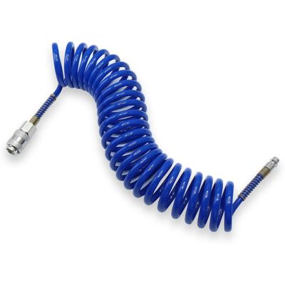 CCLIFE Druckluftschlauch Spiralschlauch 5 Meter 1/4 Zoll für Kompressor Werkstatt CCLIFE Druckluftschlauch Spiralschlauch 5 Meter 1/4 Zoll für Kompressor Werkstatt