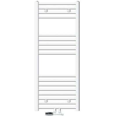 ECD Germany Badheizkörper Mittelanschluss 50x120 cm Weiß mit Anschlussgarnitur ECD Germany Badheizkörper Mittelanschluss 50x120 cm Weiß mit Anschlussgarnitur