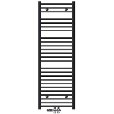 ECD Germany Badheizkörper 500x1500 mm Anthrazit Gerade mit Thermostat Durchgang ECD Germany Badheizkörper 500x1500 mm Anthrazit Gerade mit Thermostat Durchgang