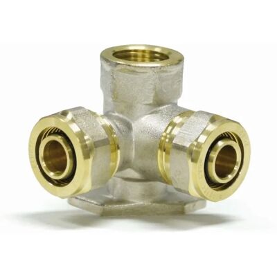 Boni-Shop Schraubfitting Wandwinkel V- 90° 20 X 2 - 1/2 IG - 20 X 2 Metall Silber Boni-Shop Schraubfitting Wandwinkel V- 90° 20 X 2 - 1/2 IG - 20 X 2 Metall Silber