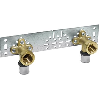 PIPETEC Press-Winkel Messing 16 mm x Rp 1/2 PIPETEC Press-Winkel Messing 16 mm x Rp 1/2