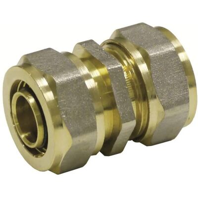 Boni-Shop Schraubfitting Kupplung 32 X 3 - 32 X 3 Metall Gold Boni-Shop Schraubfitting Kupplung 32 X 3 - 32 X 3 Metall Gold