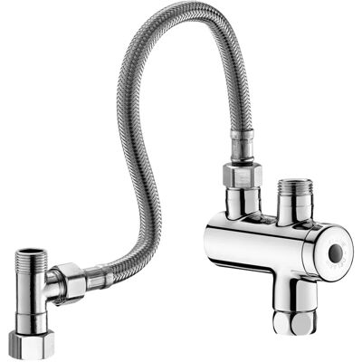 Delabie UT-Therm PREMIX NANO 3/8 Zoll verchromt mit Anschluss-Set PEX L.300 Delabie UT-Therm PREMIX NANO 3/8 Zoll verchromt mit Anschluss-Set PEX L.300