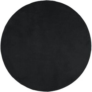vidaXL Teppich OVIEDO Kurzflor Schwarz Ø 200 cm 375569 vidaXL Teppich OVIEDO Kurzflor Schwarz Ø 200 cm 375569