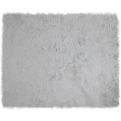 vidaXL Kunstschaffell Teppich Tafalla Grau 200 x 280 cm Polyester 42021529 vidaXL Kunstschaffell Teppich Tafalla Grau 200 x 280 cm Polyester 42021529