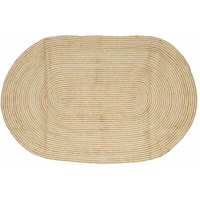vidaXL Teppich Natur und Weiß 152 x 245 cm Jute 42010765 vidaXL Teppich Natur und Weiß 152 x 245 cm Jute 42010765