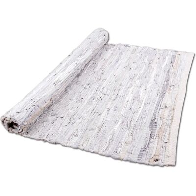 Bestlivings Flickenteppiche Leder 70 x 180 cm Weiß Bestlivings Flickenteppiche Leder 70 x 180 cm Weiß