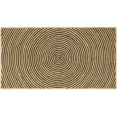 vidaXL Teppich Natur und Schwarz 100 x 200 cm Jute 42010740 vidaXL Teppich Natur und Schwarz 100 x 200 cm Jute 42010740