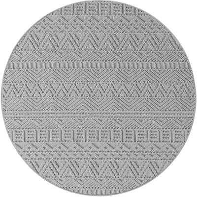 Ayyildiz Flachgewebeteppich Helix 2202 Silber Ø 120 cm Ayyildiz Flachgewebeteppich Helix 2202 Silber Ø 120 cm