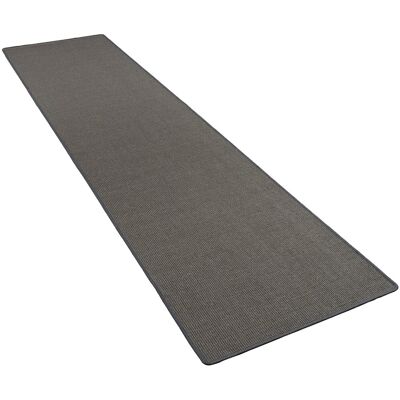 Snapstyle Sisal Natur Läufer Teppich Anthrazit 100x100cm Snapstyle Sisal Natur Läufer Teppich Anthrazit 100x100cm