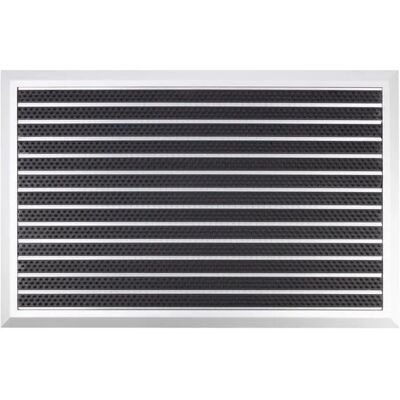 Floordirekt Fußmatte Spectral Aluminium Türmatte Bürste 54 x 83 cm Floordirekt Fußmatte Spectral Aluminium Türmatte Bürste 54 x 83 cm