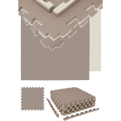 eyepower Kampfsportmatte 63 x 63 x 2 cm 8er Set Beige eyepower Kampfsportmatte 63 x 63 x 2 cm 8er Set Beige