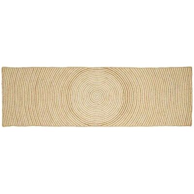 vidaXL Teppich Natur und Weiß 80 x 250 cm Jute 42010716 vidaXL Teppich Natur und Weiß 80 x 250 cm Jute 42010716