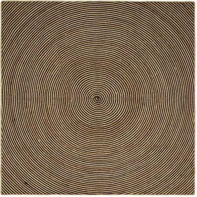 vidaXL Teppich Natur und Schwarz 240 x 240 cm Jute 42010748 vidaXL Teppich Natur und Schwarz 240 x 240 cm Jute 42010748
