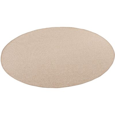 Snapstyle Bentzon Natur Flachgewebe Teppich Karamell 100cm Rund Snapstyle Bentzon Natur Flachgewebe Teppich Karamell 100cm Rund
