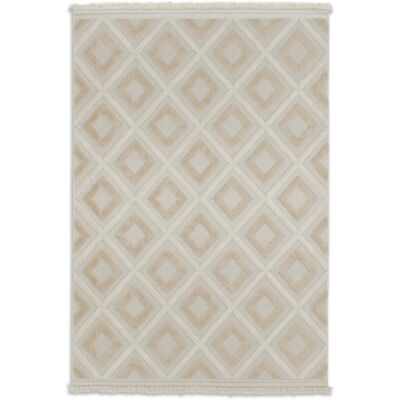Schöner Wohnen Teppich Summer Quadrat 133 cm x 190 cm Beige Schöner Wohnen Teppich Summer Quadrat 133 cm x 190 cm Beige