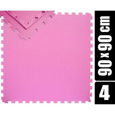 eyepower Trainingsmatte XL mit Rand 90 x 90 cm 4er Set Pink eyepower Trainingsmatte XL mit Rand 90 x 90 cm 4er Set Pink