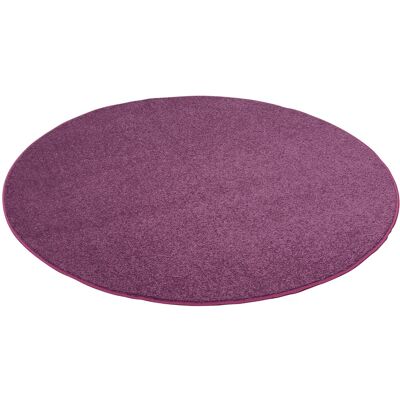 Snapstyle Hochflor Velours Teppich Luna Lila 133cm Rund Snapstyle Hochflor Velours Teppich Luna Lila 133cm Rund