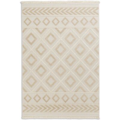 Schöner Wohnen Teppich Summer Quadrate 160 cm x 230 cm Beige Schöner Wohnen Teppich Summer Quadrate 160 cm x 230 cm Beige