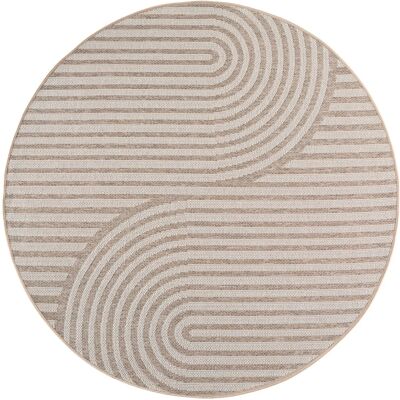 Ayyildiz Outdoor-Teppich Desert 1301 Beige Ø 160 cm Ayyildiz Outdoor-Teppich Desert 1301 Beige Ø 160 cm