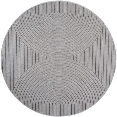 Ayyildiz Kurzflorteppich Nova 1201 Silber Ø 80 cm Ayyildiz Kurzflorteppich Nova 1201 Silber Ø 80 cm