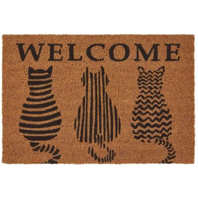 Mömax Fußmatte Welcome Cats in Braun ca.40x60cm Mömax Fußmatte Welcome Cats in Braun ca.40x60cm