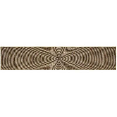 vidaXL Teppich Natur und Schwarz 80 x 400 cm Jute 42010739 vidaXL Teppich Natur und Schwarz 80 x 400 cm Jute 42010739