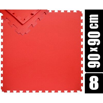eyepower Trainingsmatte XL mit Rand 90 x 90 cm 8er Set Rot eyepower Trainingsmatte XL mit Rand 90 x 90 cm 8er Set Rot