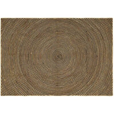 vidaXL Teppich Natur und Schwarz 160 x 230 cm Jute 42010745 vidaXL Teppich Natur und Schwarz 160 x 230 cm Jute 42010745