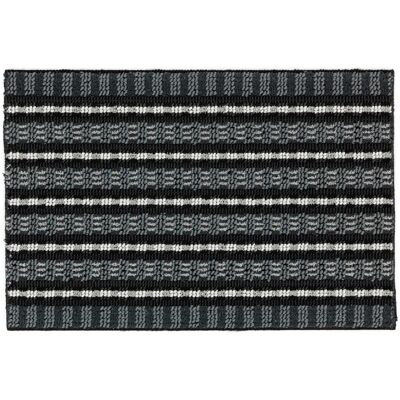 Astra Fußmatte Poly Brush 40 cm x 60 cm Schwarz-Silber Astra Fußmatte Poly Brush 40 cm x 60 cm Schwarz-Silber