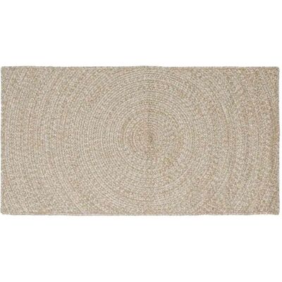 vidaXL Bereichsteppiche Natur und Weiß 100 x 200 cm Jute 42010602 vidaXL Bereichsteppiche Natur und Weiß 100 x 200 cm Jute 42010602