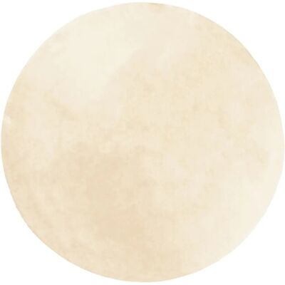 vidaXL Teppich HUARTE Kurzflor Weich und Waschbar Creme Ø 200 cm 375050 vidaXL Teppich HUARTE Kurzflor Weich und Waschbar Creme Ø 200 cm 375050