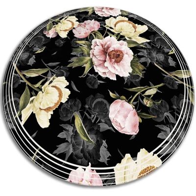 Tulup Teppich Rosen Vloerkleed Op Vinyl 150x150 cm Braun Vinyl Tapijt Vinyl Tapijt Runden PVC Mat Tulup Teppich Rosen Vloerkleed Op Vinyl 150x150 cm Braun Vinyl Tapijt Vinyl Tapijt Runden PVC Mat