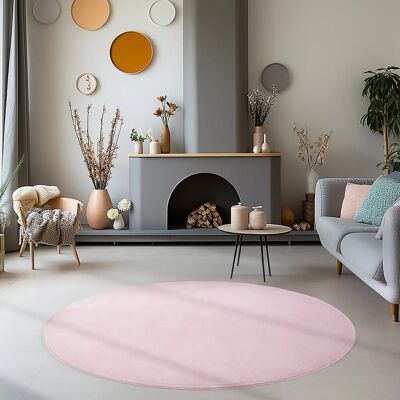 Ayyildiz Kurzflorteppich Sky 5400 Rosa Ø 120 cm Ayyildiz Kurzflorteppich Sky 5400 Rosa Ø 120 cm