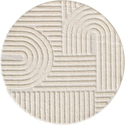 AYYILDIZ TEPPICHE ART 1121 - Rund beige Teppich AYYILDIZ TEPPICHE ART 1121 - Rund beige Teppich
