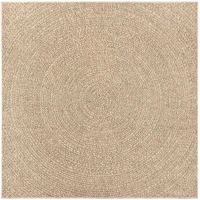 vidaXL Teppich ZIZUR 200x200 cm Jute-Optik Indoor und Outdoor 4006163 vidaXL Teppich ZIZUR 200x200 cm Jute-Optik Indoor und Outdoor 4006163