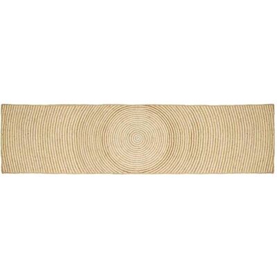 vidaXL Teppich Natur und Weiß 60 x 400 cm Jute 42010713 vidaXL Teppich Natur und Weiß 60 x 400 cm Jute 42010713