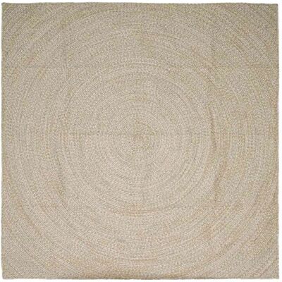 vidaXL Bereichsteppiche Natur und Weiß 240 x 240 cm Jute 42010610 vidaXL Bereichsteppiche Natur und Weiß 240 x 240 cm Jute 42010610