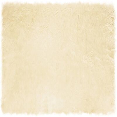 vidaXL Kunstschaffell Teppich Tafalla Creme 240 x 240 cm Polyester 42021512 vidaXL Kunstschaffell Teppich Tafalla Creme 240 x 240 cm Polyester 42021512