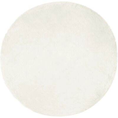 vidaXL Kunstschaffell Teppich Tafalla Weiß Ø 200 cm Polyester 42021473 vidaXL Kunstschaffell Teppich Tafalla Weiß Ø 200 cm Polyester 42021473