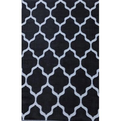 Jet-Line Outdoorteppich Kate Schwarz mit Geometrischen Mustern 150 x 240 cm Jet-Line Outdoorteppich Kate Schwarz mit Geometrischen Mustern 150 x 240 cm