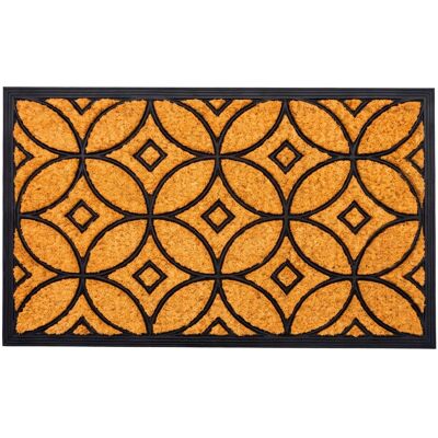 Relaxdays Fußmatte Kokosfaser Gummi Natur Schwarz Rutschfest 75 cm x 45 cm x 1,5 cm 2,8 kg Relaxdays Fußmatte Kokosfaser Gummi Natur Schwarz Rutschfest 75 cm x 45 cm x 1,5 cm 2,8 kg