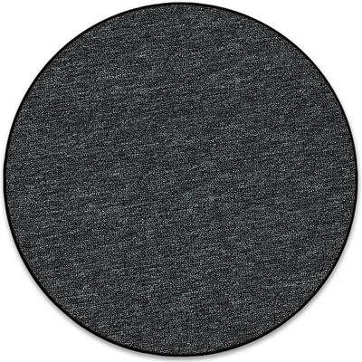 KARAT Teppich Rund London mit Flachem Schlingenflor Modern Anthrazit Ø 200 cm KARAT Teppich Rund London mit Flachem Schlingenflor Modern Anthrazit Ø 200 cm