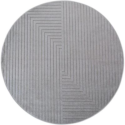 Ayyildiz Kurzflorteppich Nova 1202 Silber Ø 80 cm Ayyildiz Kurzflorteppich Nova 1202 Silber Ø 80 cm