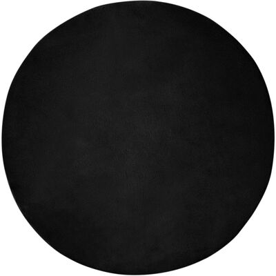 vidaXL Kunstfell Hasen Teppich Olite Schwarz Ø 200 cm Polyester 42021737 vidaXL Kunstfell Hasen Teppich Olite Schwarz Ø 200 cm Polyester 42021737