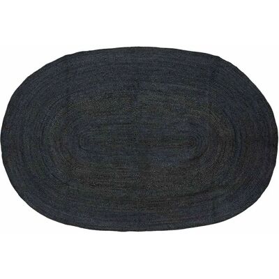vidaXL Bereichsteppiche Oval Schwarz 205 x 305 cm Jute 42010645 vidaXL Bereichsteppiche Oval Schwarz 205 x 305 cm Jute 42010645