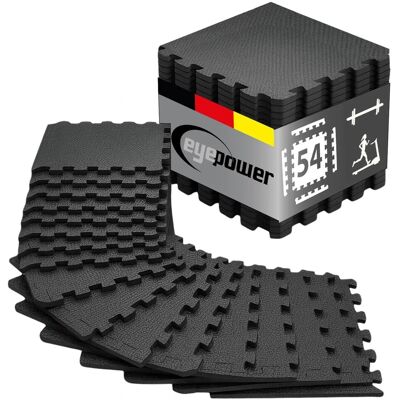 eyepower Bodenschutzmatte 30 x 30 cm 54er Set Schwarz eyepower Bodenschutzmatte 30 x 30 cm 54er Set Schwarz