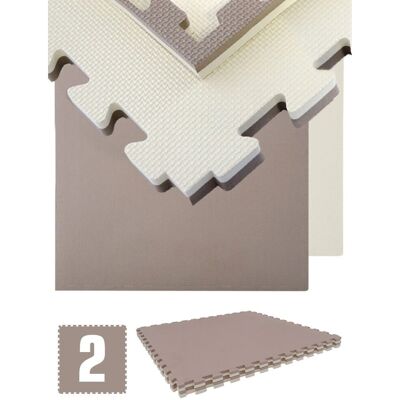 eyepower Fitnessmatte 90 x 90 x 2.5 cm 2er Set Braun eyepower Fitnessmatte 90 x 90 x 2.5 cm 2er Set Braun